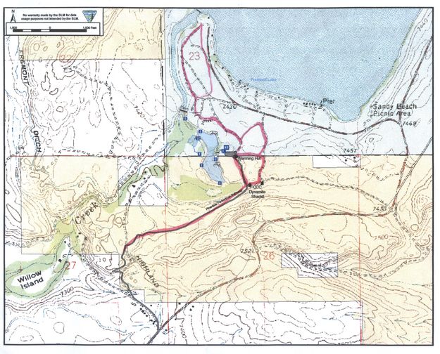 X-C Ski Trail Map. Photo by Pinedale Online.