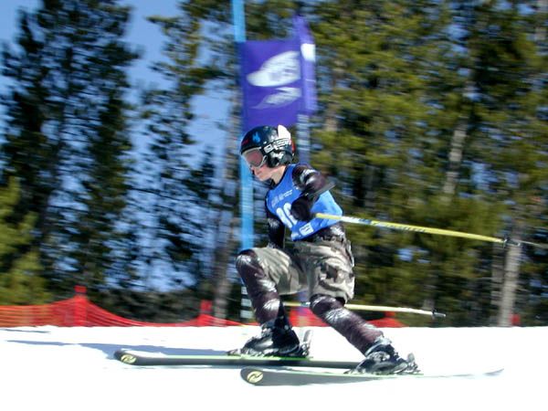 Skiing in Shorts. Photo by Pinedale Online.