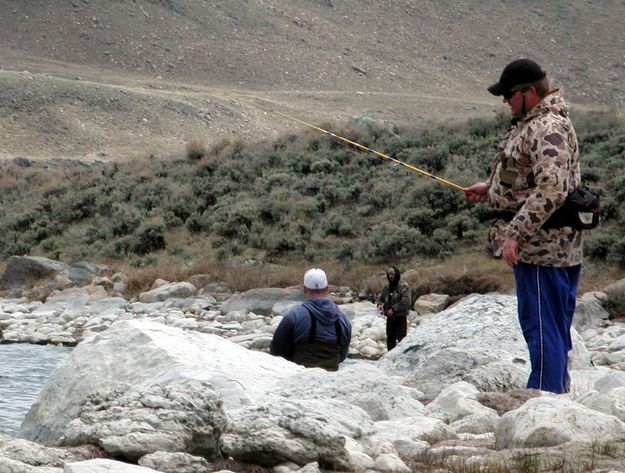 Fisherman Dan. Photo by Pinedale Online.