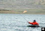 Float Tube Fisherman. Photo by Pinedale Online.