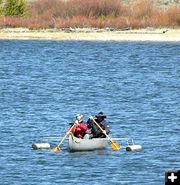 Pontoon boat. Photo by Pinedale Online.