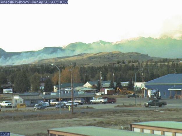 7 PM Tuesday. Photo by Pinedale Webcam.