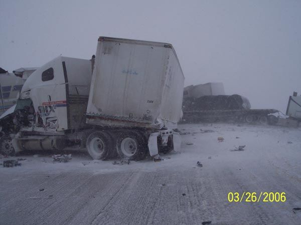 I-80 Crash. Photo by Wyoming Highway Patrol.