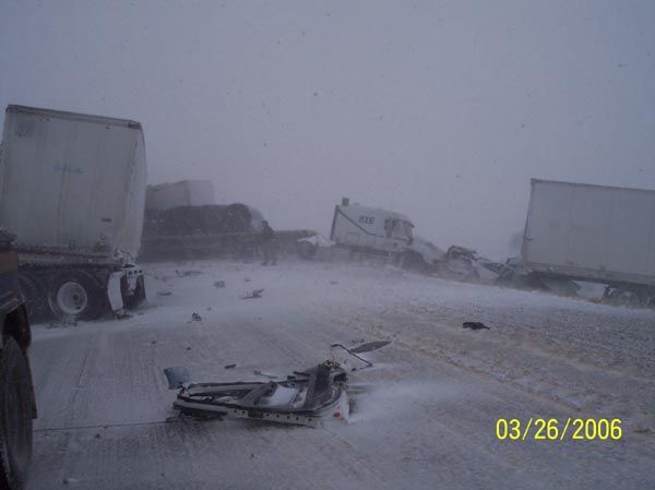 I-80 Crash. Photo by Wyoming Highway Patrol.