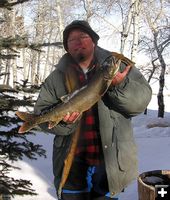 John Lundgren Lake Trout. Photo by Bill Boender.