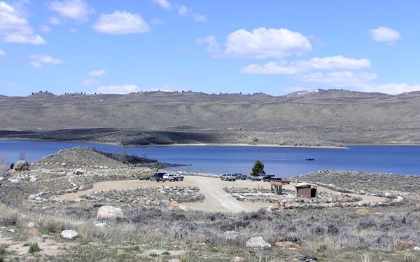 BLM boat launch area. Photo by Dawn Ballou, Pinedale Online.