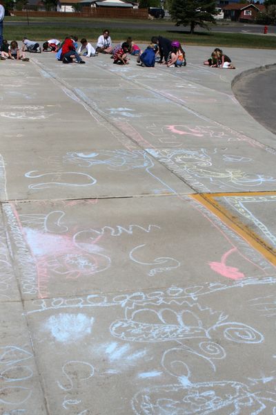 Sidewalk Art. Photo by Pam McCulloch.