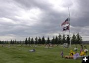 Half Mast. Photo by Dawn Ballou, Pinedale Online.