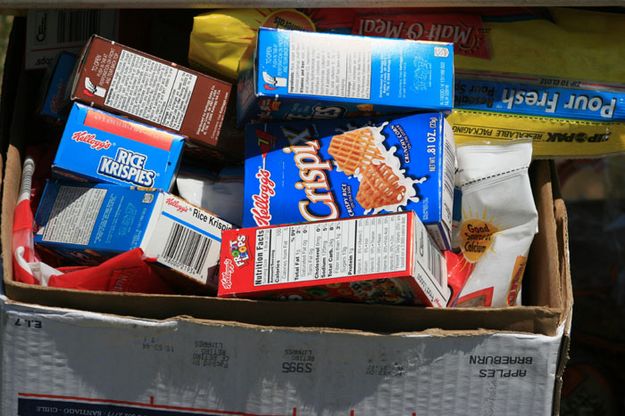 Cereal Boxes. Photo by Dawn Ballou, Pinedale Online.