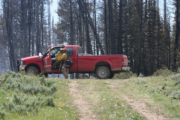 Sublette County firemen. Photo by Dawn Ballou, Pinedale Online.