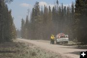 Kendall Valley fire crew. Photo by Dawn Ballou, Pinedale Online.