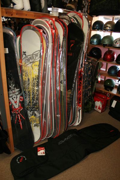 Snowboards. Photo by Dawn Ballou, Pinedale Online.