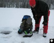 Ice Fishing at Half Moon Lake. Photo by Joe Zuback.