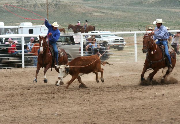 Brian Espenscheid and Mike Stevie. Photo by Pinedale Online.