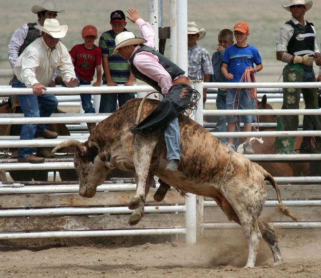 Bull Riding. Photo by Pinedale Online.