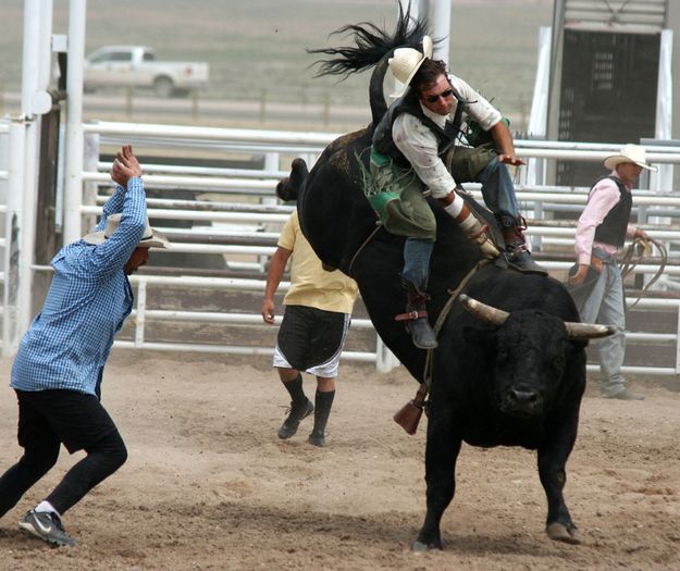 Bull Riding. Photo by Pinedale Online.