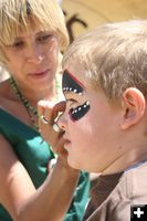 Face Painting. Photo by Pam McCulloch, Pinedale Online.