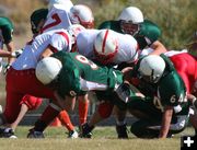 Touchdown, Pinedale 14-0. Photo by Clint Gilchrist, Pinedale Online.