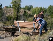 Bench work. Photo by Mindi Crabb.