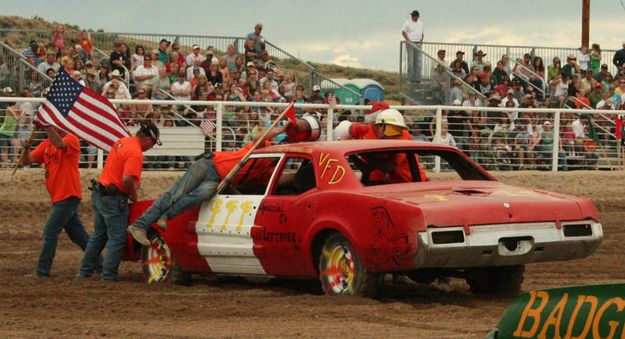 Lights & Sirens. Photo by Dawn Ballou, Pinedale Online.