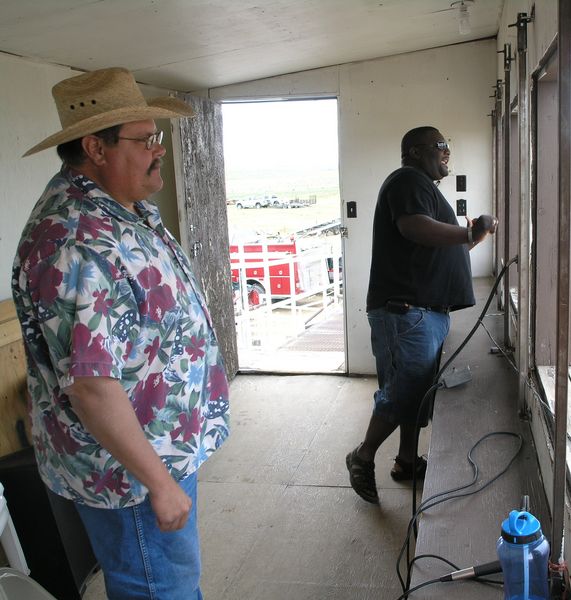 Jim Nelson and D'Undra Hunter. Photo by Curtis Hendricks.