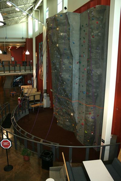 Rock Climbing Wall. Photo by Dawn Ballou, Pinedale Online.