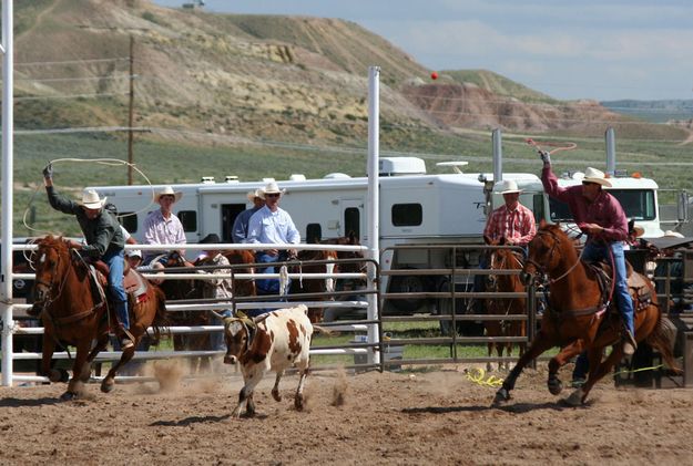 Chad and Brian Espenscheid. Photo by Clint Gilchrist, Pinedale Online.