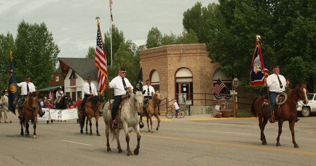 Color Guard. Photo by Dawn Ballou, Pinedale Online.