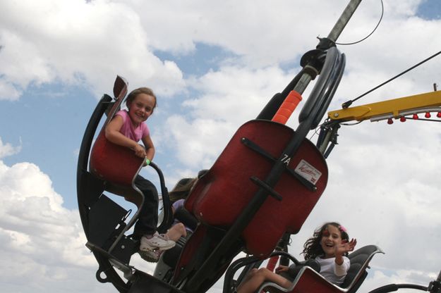 Wheeeeeeee!. Photo by Pam McCulloch, Pinedale Online.