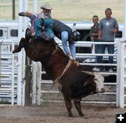 Bull Riding. Photo by Clint Gilchrist, Pinedale Online.