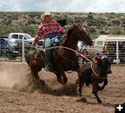 Breakway Roping. Photo by Dawn Ballou, Pinedale Online.