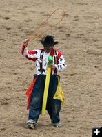 Clown Cody Miller. Photo by Dawn Ballou, Pinedale Online.