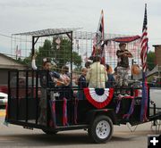 Recycling float. Photo by Dawn Ballou, Pinedale Online.