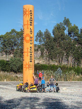 At the Equator. Photo by Vogel Family.