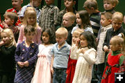 Singing. Photo by Pam McCulloch, Pinedale Online.