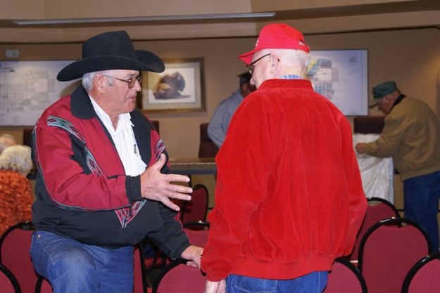 Jack and Darrel. Photo by Cat Urbigkit, Pinedale Online.