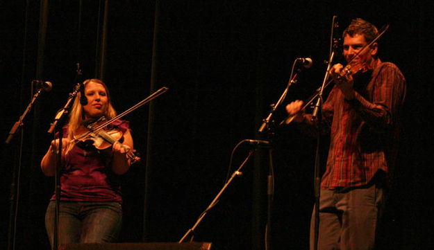 Angela and Jason. Photo by Dawn Ballou, Pinedale Online.