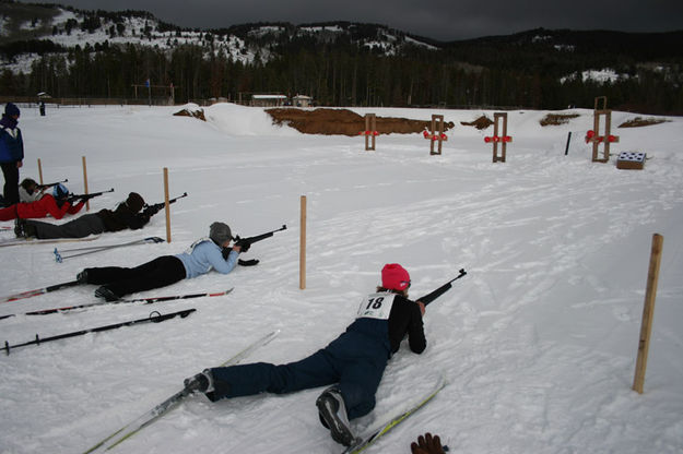 Rifle Biathlon. Photo by Dawn Ballou, Pinedale Online.