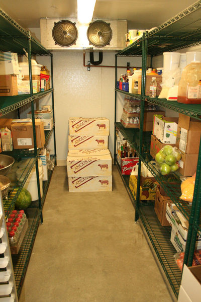 Walk-In Fridge. Photo by Dawn Ballou, Pinedale Online.