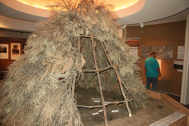 Sagebrush hut. Photo by Dawn Ballou, Pinedale Online.