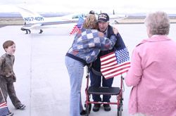 Honor Flight. Photo by Trey Wilkinson, Sublette Examiner.