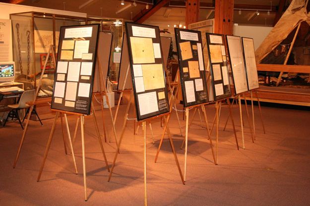 Historical Document displays. Photo by Pinedale Online.