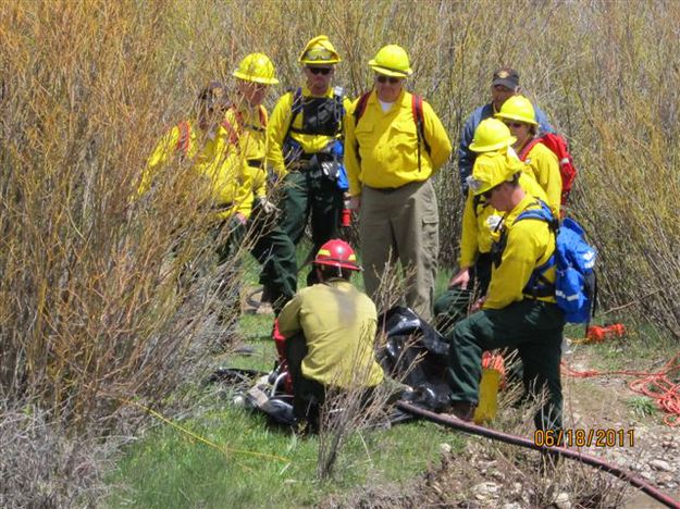 Fire Training. Photo by T.J. Hunt.