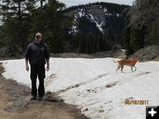 Late Spring snow patch. Photo by T.J. Hunt.