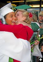 Graduation elation. Photo by Megan Rawlins, Pinedale Roundup .