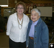 Nancy and Doris. Photo by Dawn Ballou, Pinedale Online.