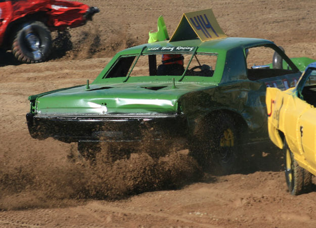 Spinning tires. Photo by Dawn Ballou, Pinedale Online.