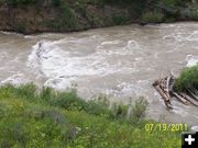 Boating hazard. Photo by Bridger-Teton National Forest.