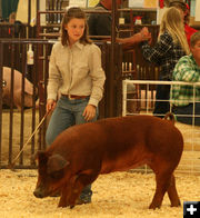 Sarah Commerer. Photo by Clint Gilchrist, Pinedale Online.