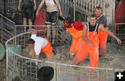 Orange Coveralls. Photo by Dawn Ballou, Pinedale Online.